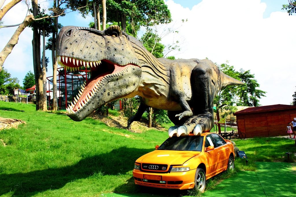 百果山探索樂園,彰化恐龍出沒,會動會叫的恐龍 | 彰化景點